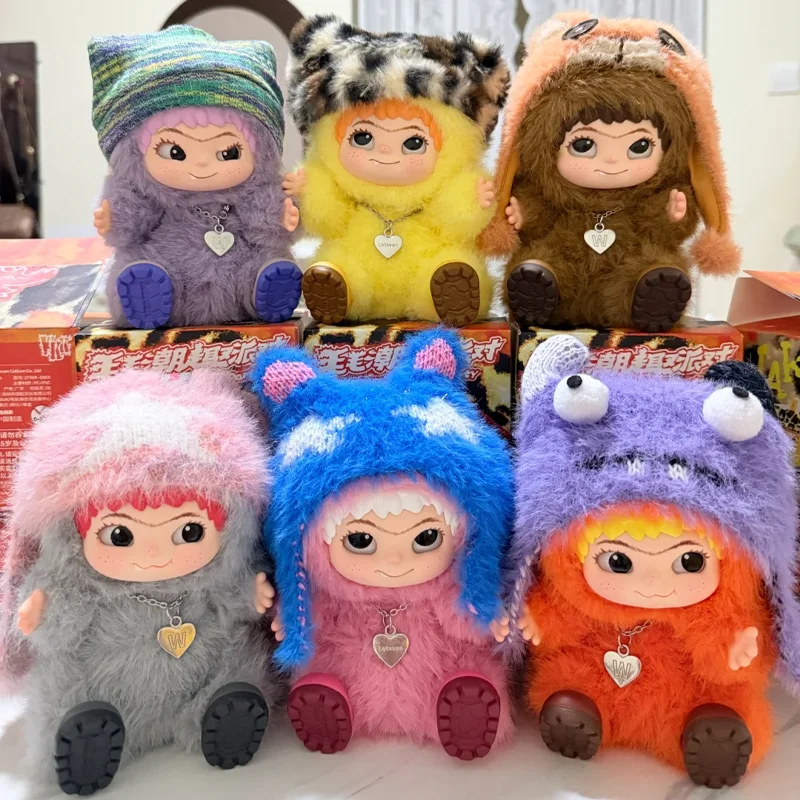 

WUKUAK V1 Fuzzy Trendy Fun Party Series 1:1 Виниловая плюшевая глухая коробка Настольный орнамент Кукла Сумка Подвеска Брелок Сюрприз Игрушка в подарок