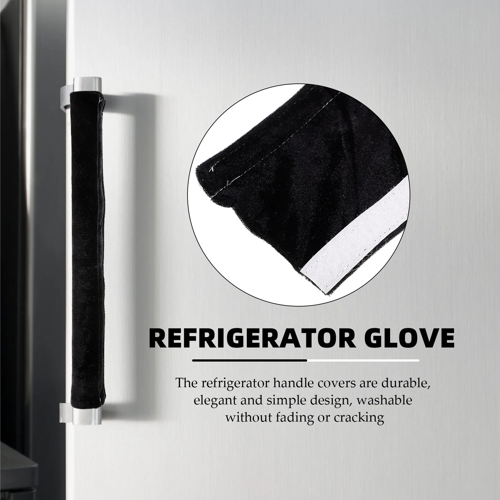 

2Pcs Anti-Slip Door Handle Covers Protective Knob Covers for Refrigerator Oven Microwave Appliance Handle Protector