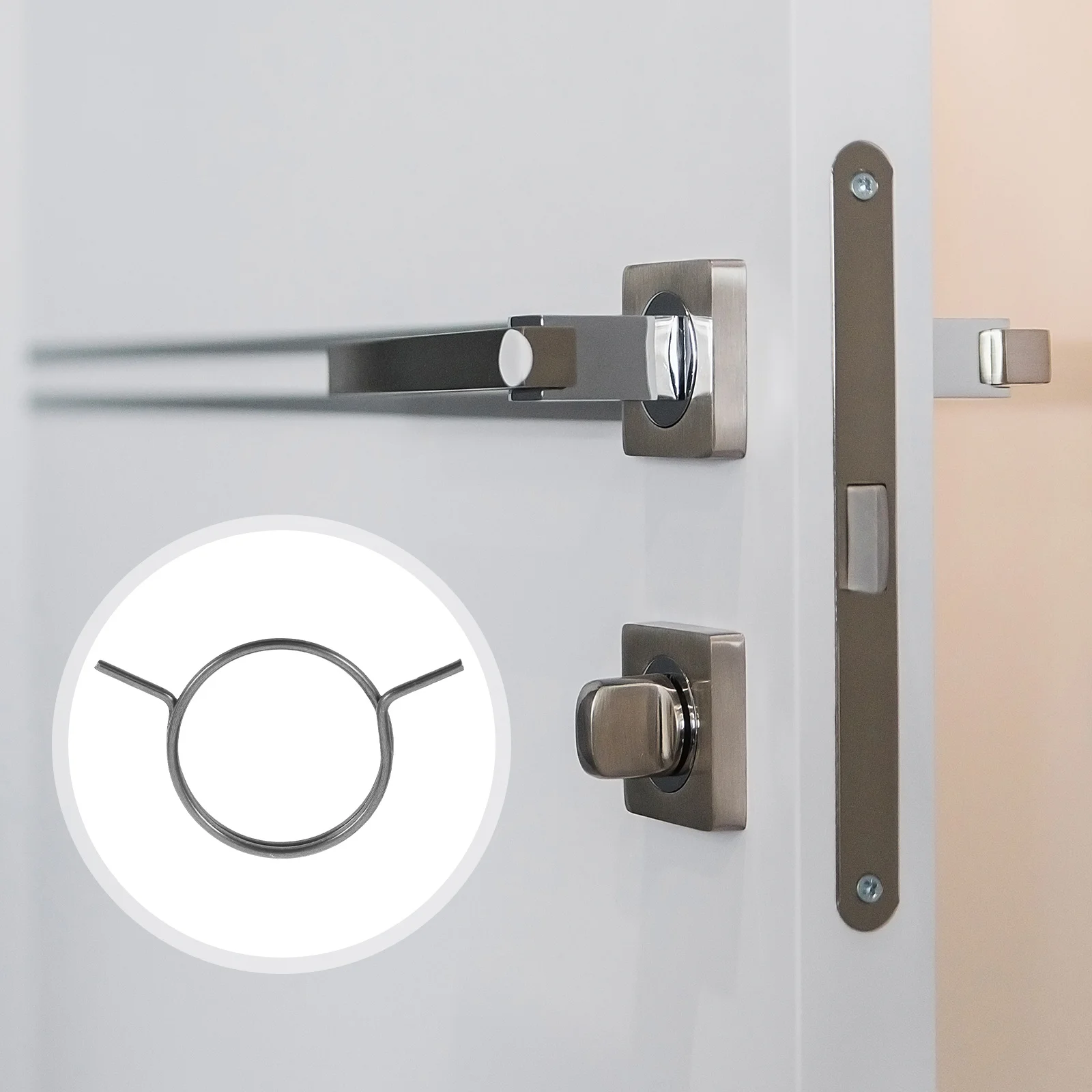 

10pcs Door Accessories Metal Spring Kit Bedroom Handle Lock Barn Door Spring Lock Core Springs Bulk Replacement