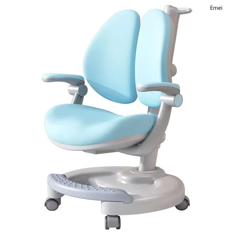 Children's Study Chair Correction Sitting Posture Lifting Mobile Home Writing Chair Backrest Student Work Chair