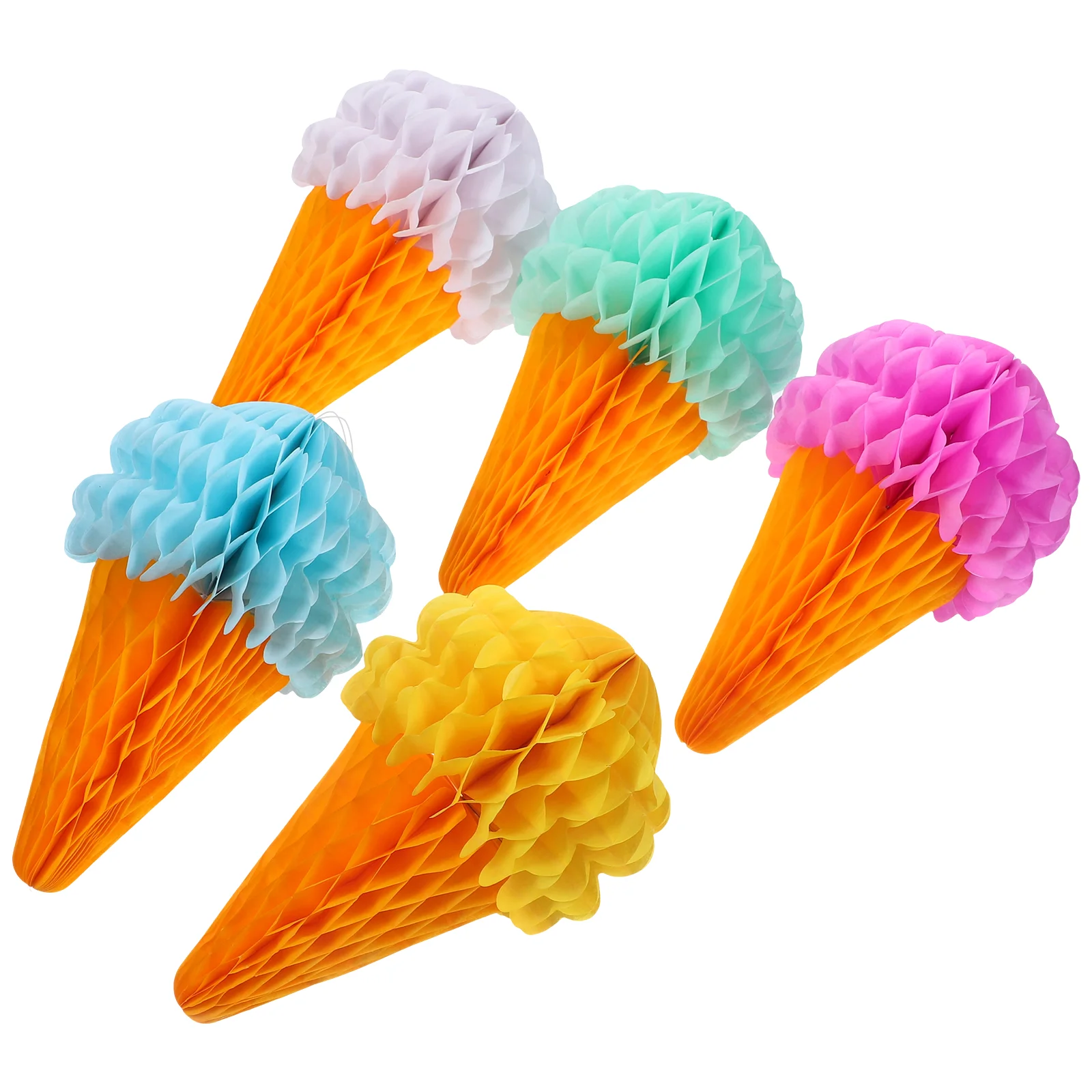 قلادة ورقية معلقة على شكل قرص العسل ، زينة حفل الزفاف ، هدية هدايا ، 5 *