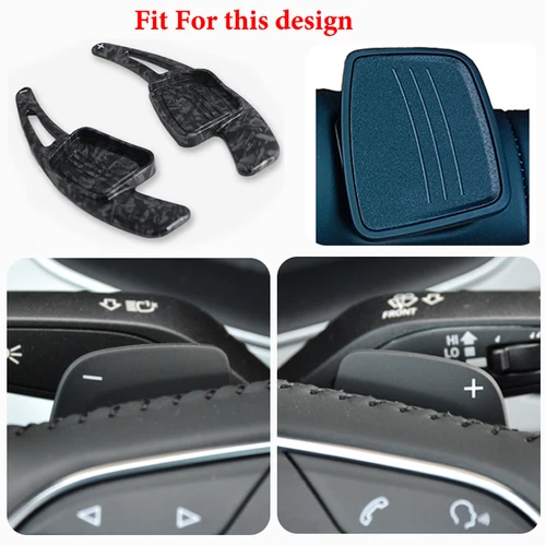 Imagen 2 del producto Para Audi A3 S3 A5 S5 2017 A4 B9 Q7 2016-2017 TT TTS palanca de cambios extensión de cambio volante paleta de cambio