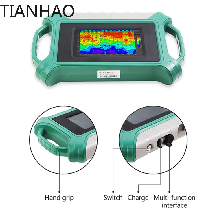 ADMT-300S-X Real-time Imaging Underground Water Detector,300 Meters Depth,2/3D Touch Screen Type 3screen Intercommunication