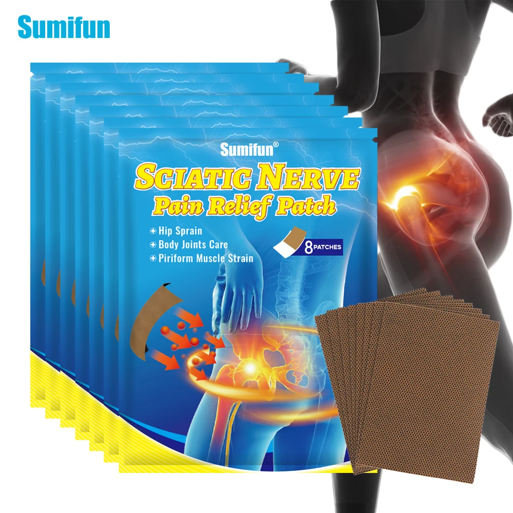 

40/80Pcs Sumifun Sciatica Pain Relief Patches Hip Bone Nerve Ache Sticker Muslce Joint Painkiller Massage Care Medical Plaster