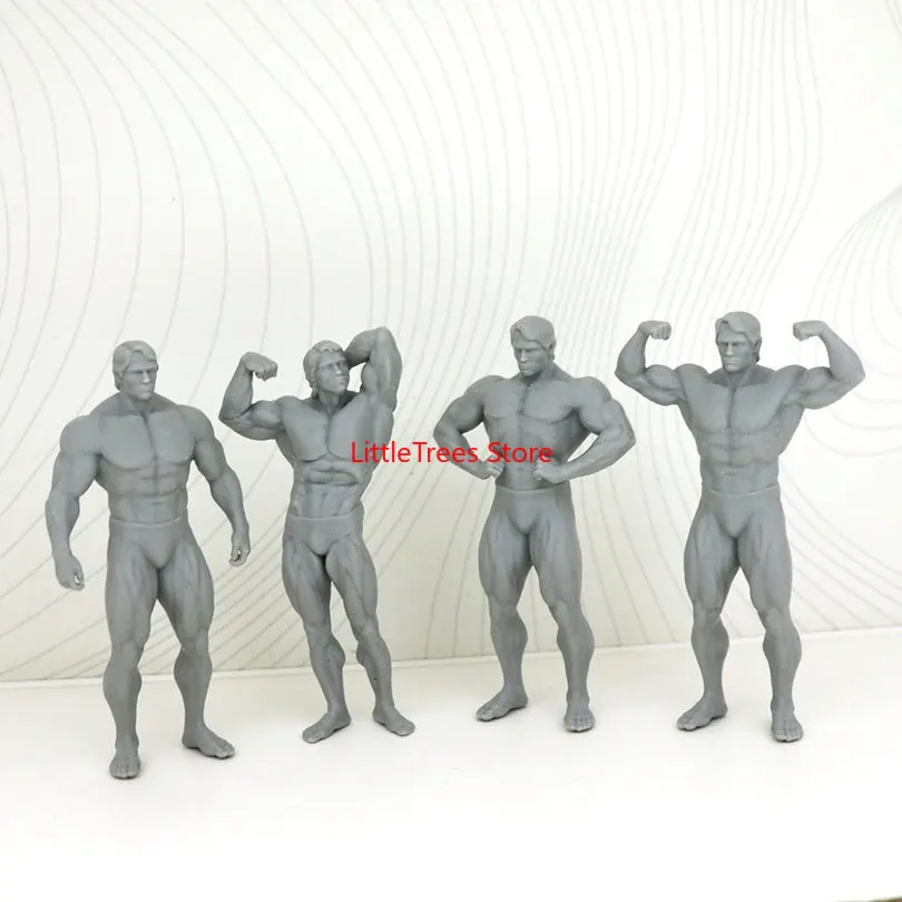1/24 75mm  Resin Model Arnold Schwarzenegg Body Building Figurine Sculpture Unpainted 1/24 7.5cm Figurine 1214
