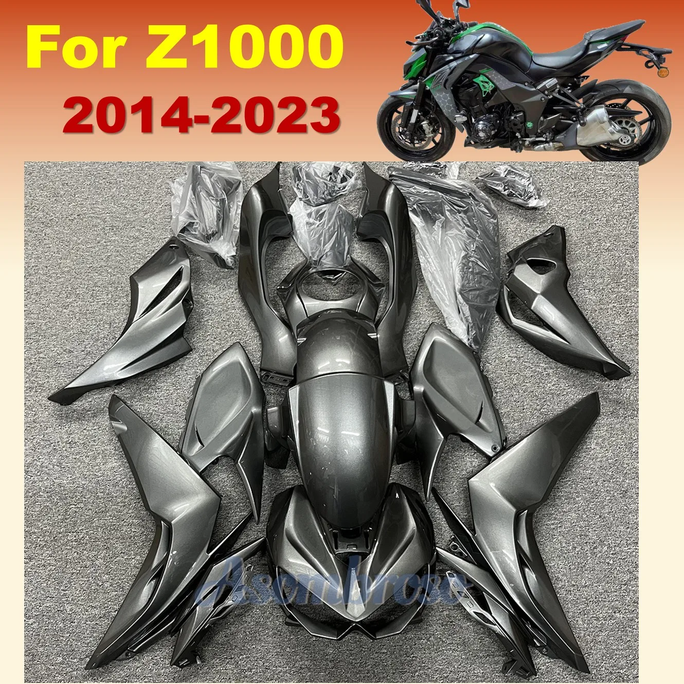 

Комплект обтекателей из АБС-пластика Z1000 для Kawasaki 2014-2017 2018 2019 2020 2021 2022 2023 Z1000R глянцевый жемчужно-черный обвес