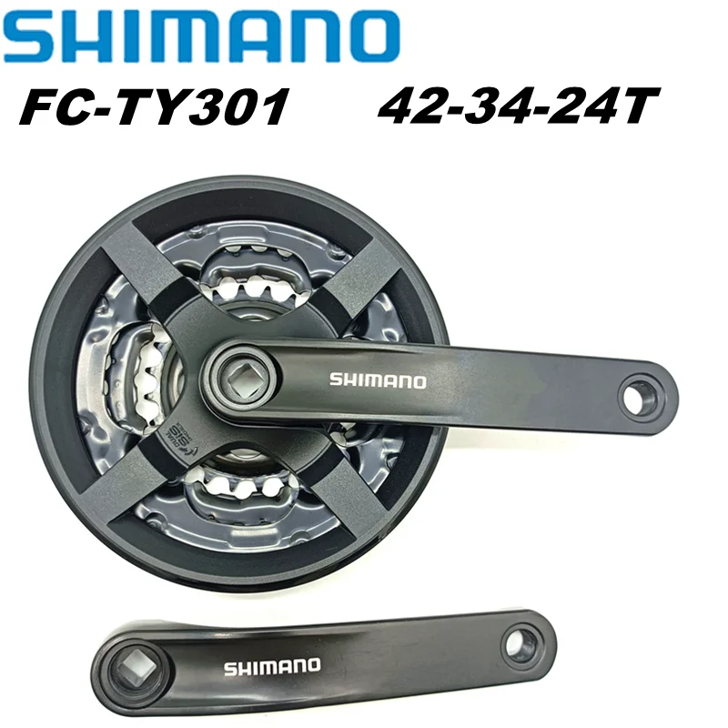 

Shimano Tourney FC-TY301 Bike Cranset MTB Шатуны с квадратными отверстиями FC-TY301 6/7/8 скоростей 170 мм Шатуны MTB велосипеда