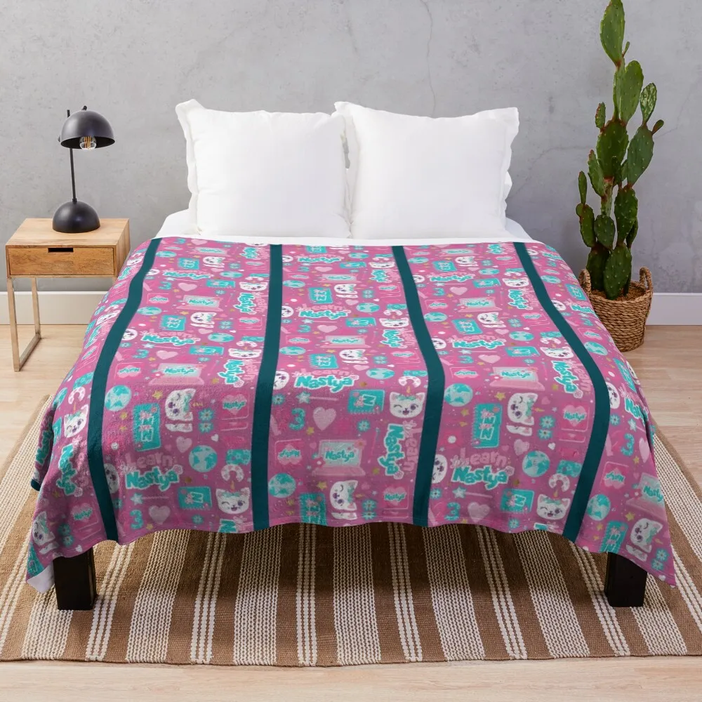 

Like Nastya Pattern Throw Blanket