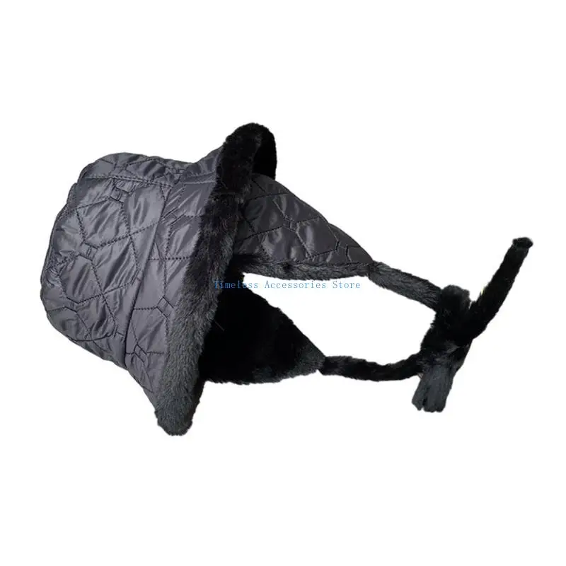 97QE يندبروف قبعة دلو قبعة دافئة للأذن قبعة الإناث النشاط في الهواء الطلق التزلج ركوب الدراجات #6