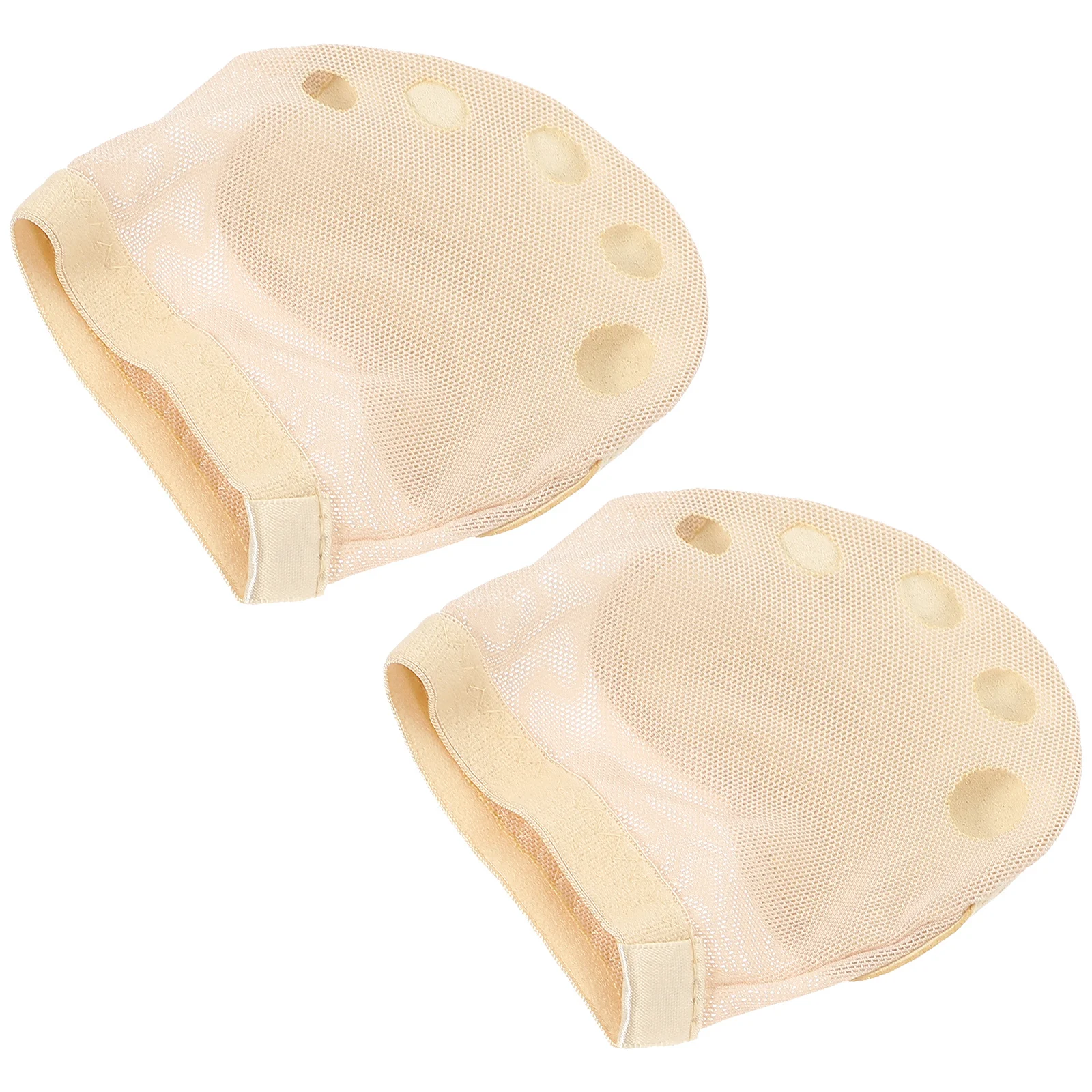 

1 Pair Forefoot Cushion Pad High Flexibility Foot Protector For Ballet Latin Gymnastics Belly Dance Five Holes Half Socks Size S