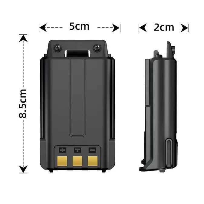 Walkie Talkie Enlarger Extended Battery BL-5 3800mAh 7.4V Rechargeable Lithium Battery for Baofeng UV-5R UV-5RE Two Way Radio