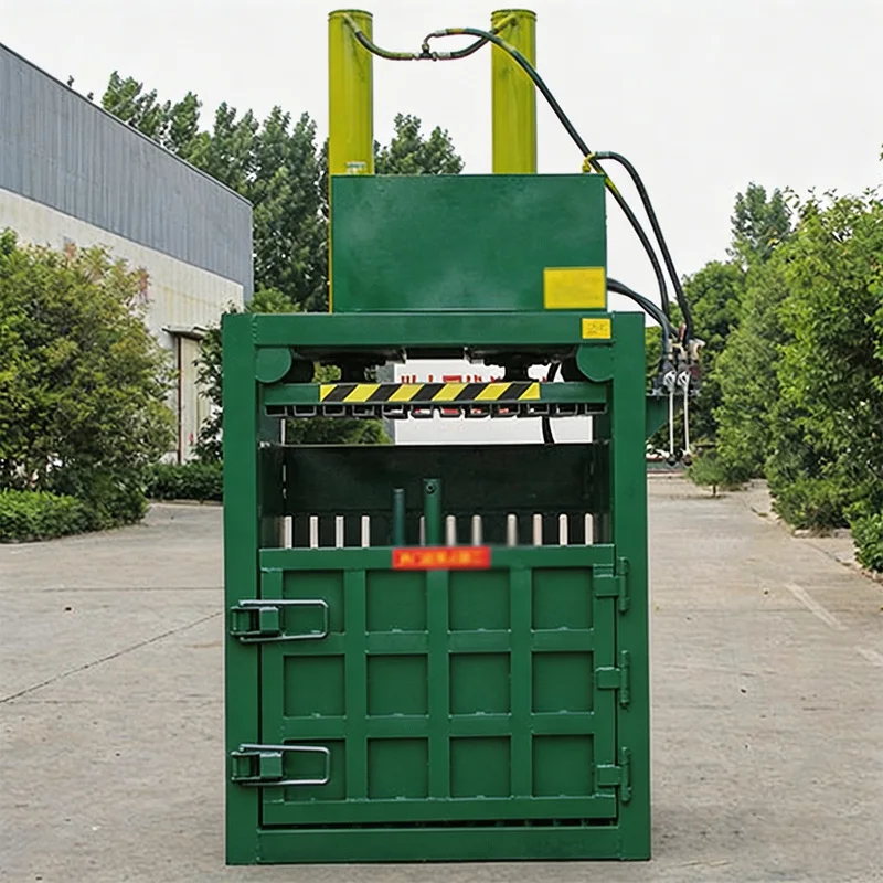 HC Vertical Hydraulic Baler Press Machine For Cardboard, Waste Paper, Plastic And Textile