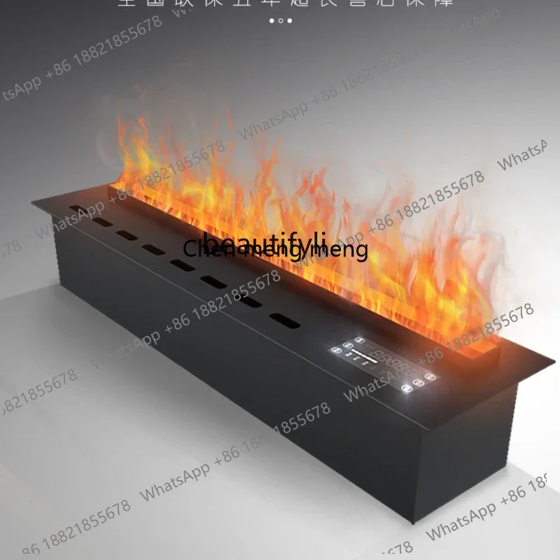 Hot sales  3D atomizing fireplace embedded simulation flame decoration intelligent electronic fireplace fire light