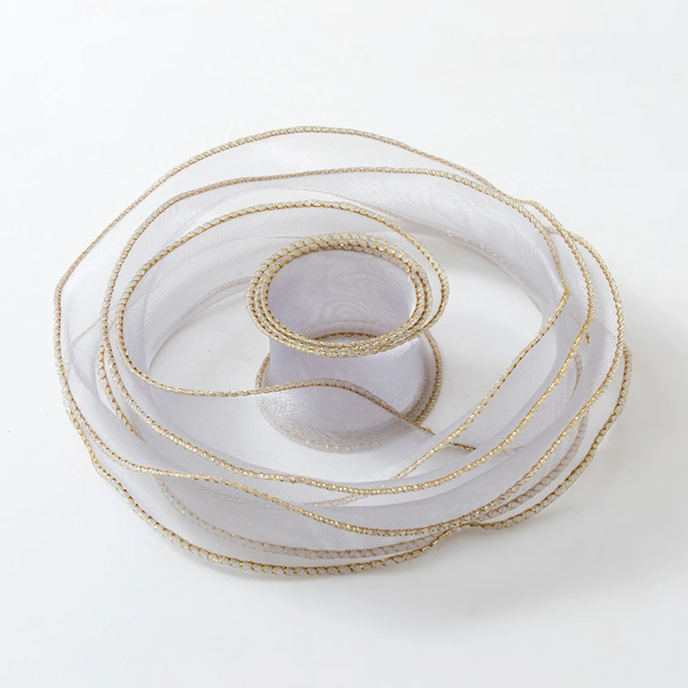 

Gift Ribbon Shimmering Organza Ribbon Craft Ribbon 10yards For Birthday Bouquet Packaging Christmas
