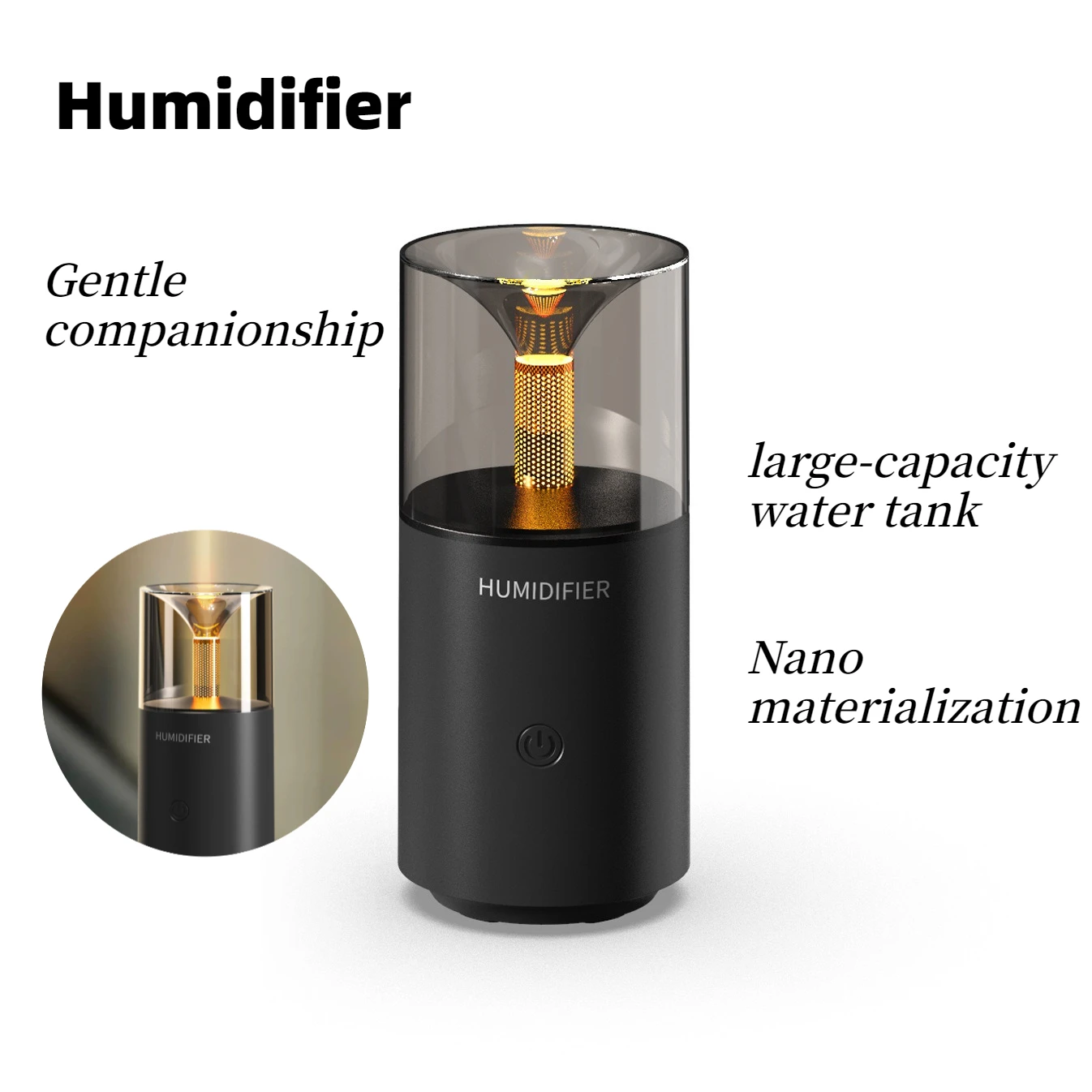 

Мини-автомобильный увлажнитель воздуха USB аромадиффузор ночник для дома, спальни, офиса, декор