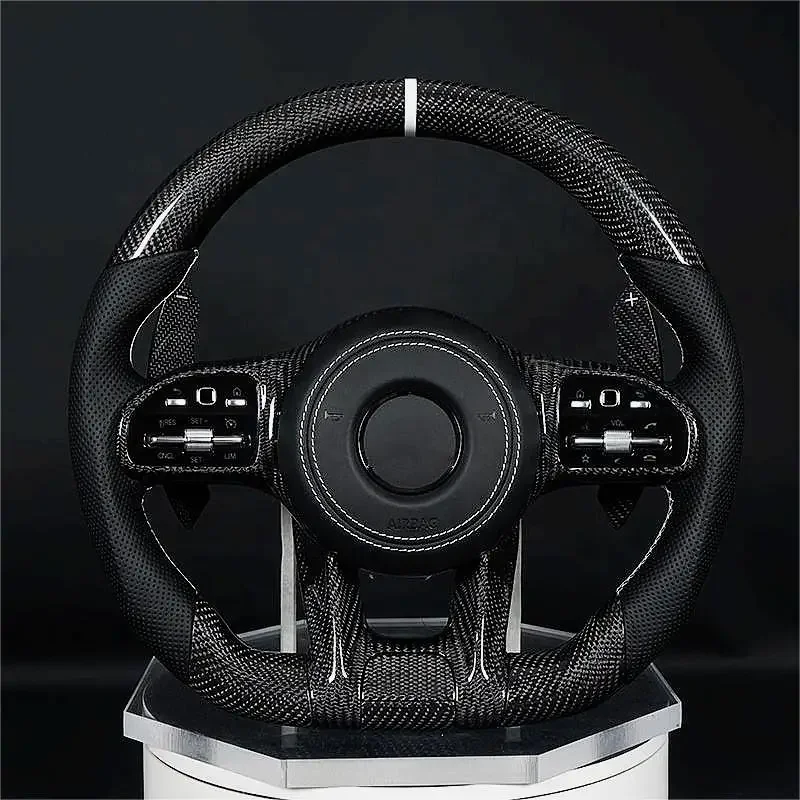 Volant en fibre de carbone, Classe Benz GLC 200, GLC 260, GLC300, W205, W204, S300, W222, C63, E43, Ancien modèle, Nouveau