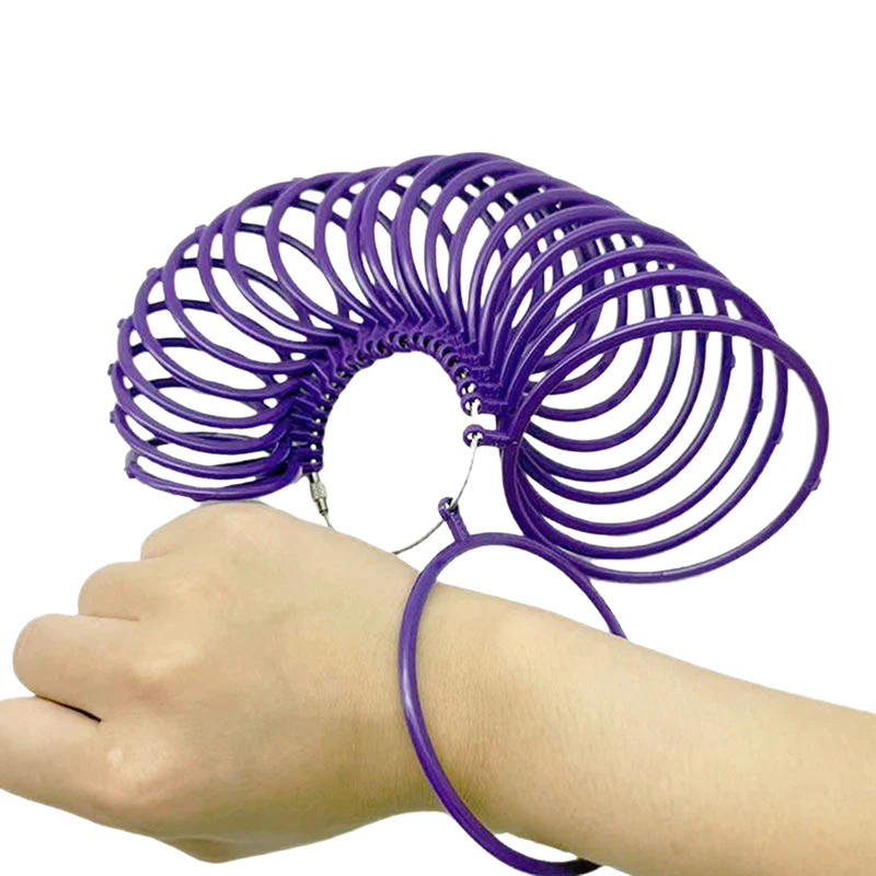 1 set of wrist diameter measuring instrument, plastic HK bracelet size making ring bracelet measuring tool