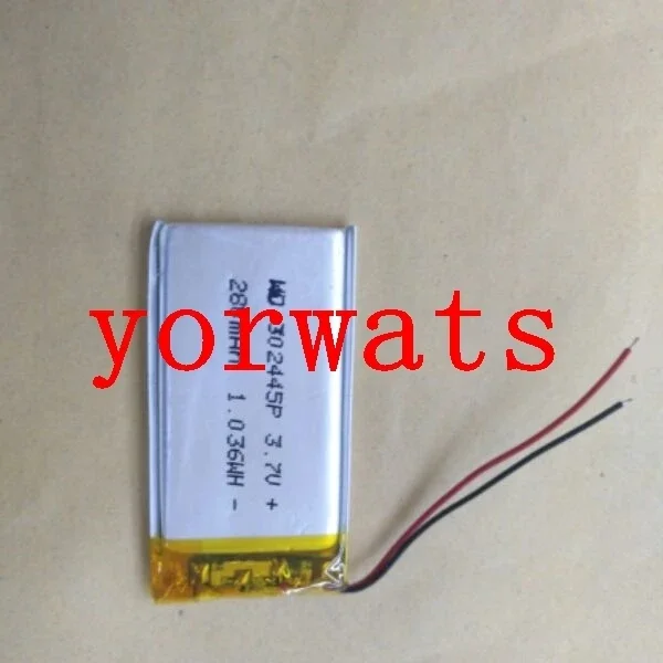 充電式リチウムイオン電池,ポリマーリチウム電池,3.7v,302445, 032445, 280mah,新品,ホット