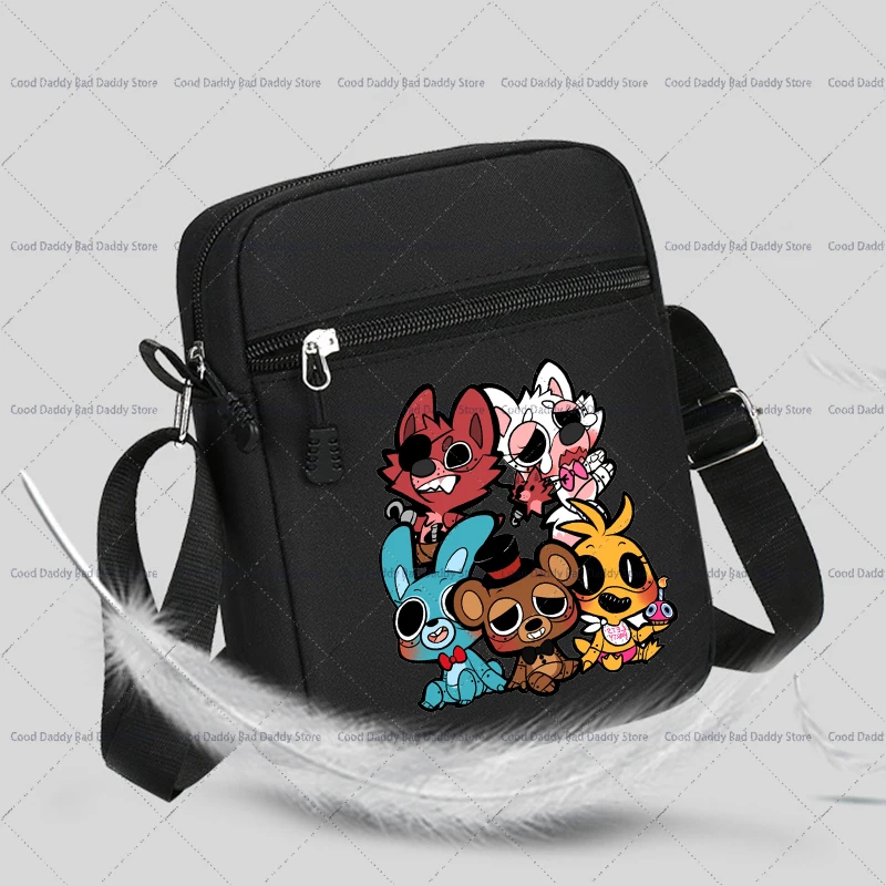 Cartoon FNAF Print Shoulder Bag Men Women Crossbody Bags Sling Handbag Five Night At Freddy Satchel Pouch Mobile Phone Storage - view 2