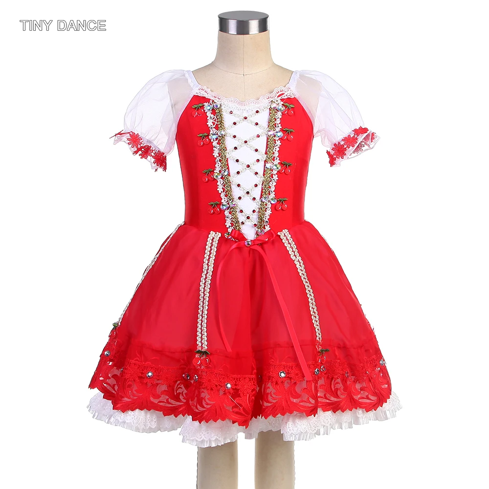 

Short Sleeves Ballet Tutu Skirt Girls and Women Ballerina Dance Costumes Female Fancy Dress Romantic Tutus Performance Clothes