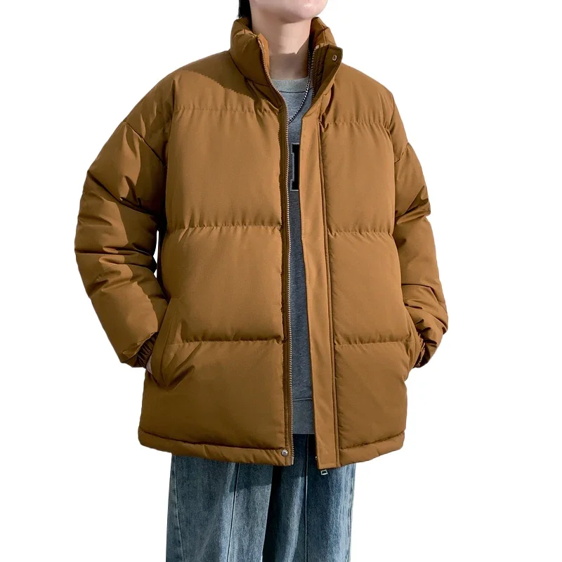 Winter Parka Mannen Bruin Dikke Warme Jassen Big Size 6xl 7xl 8xl Oversize Katoen Gewatteerde Windjack Uitloper Waterdichte Losse jassen