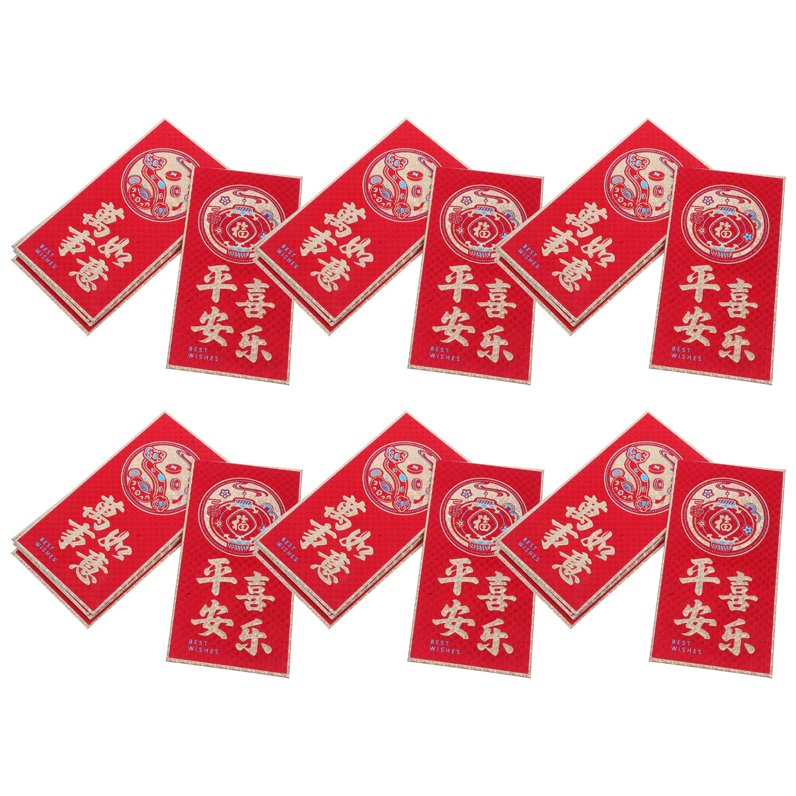 

36 Pcs New Year Blessings Red Packet Chinese Envelop Packets Happy Props Envelopes for Cash Hongbao Coin of Snake Pockets