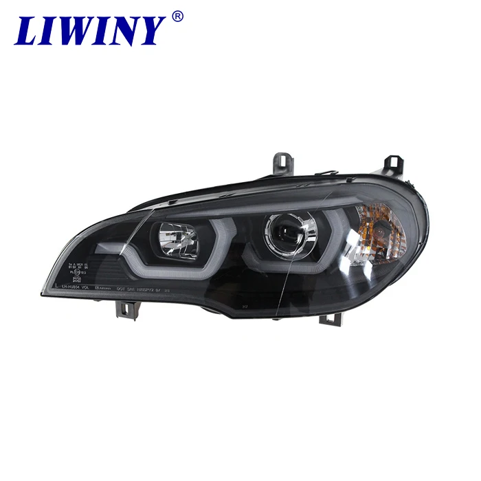 

Liwiny 2007-2013 for BM-W X5 E70 LED headlamps black housing headlights