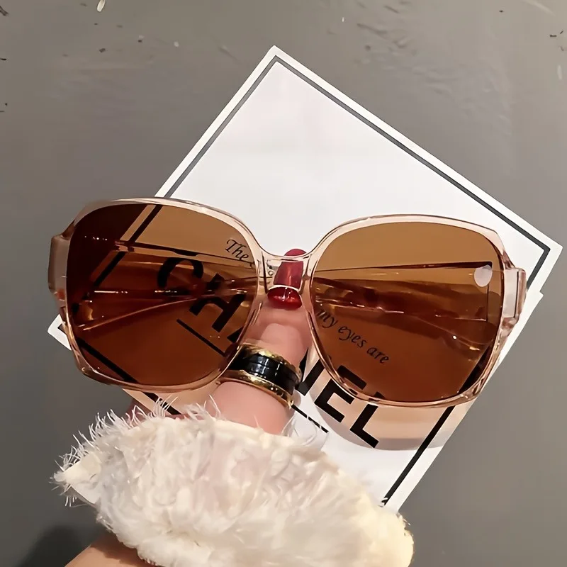 

Модные очки увеличенного размера, подходящие для мужчин и женщин, подходят для вождения на открытом воздухе, стильные очки с защитой от ультрафиолета.