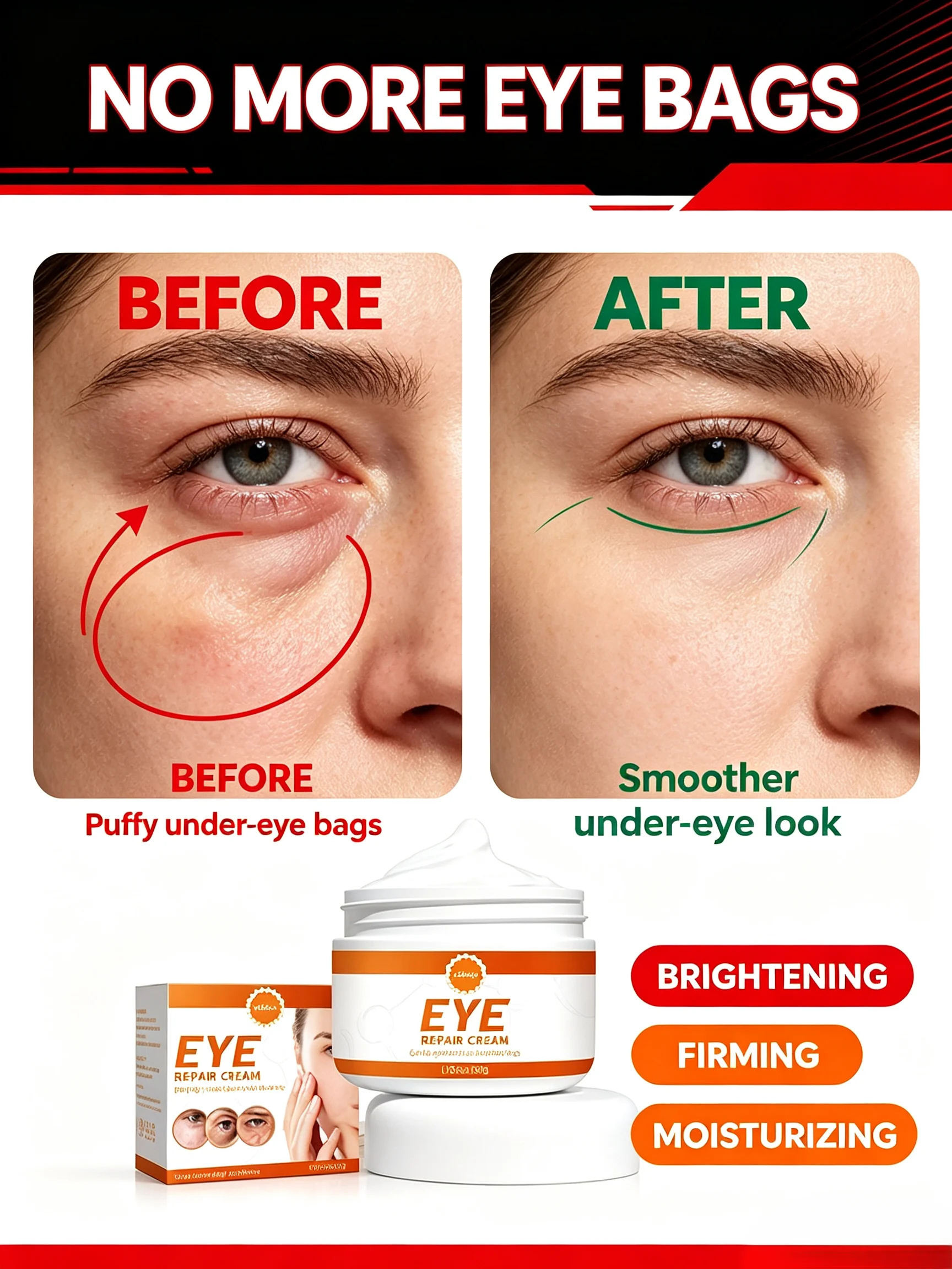 Safe Formula Eye Moisturizing Cream 30g - Natural Ingredients Eye Repair CreamNaturalplantextracts