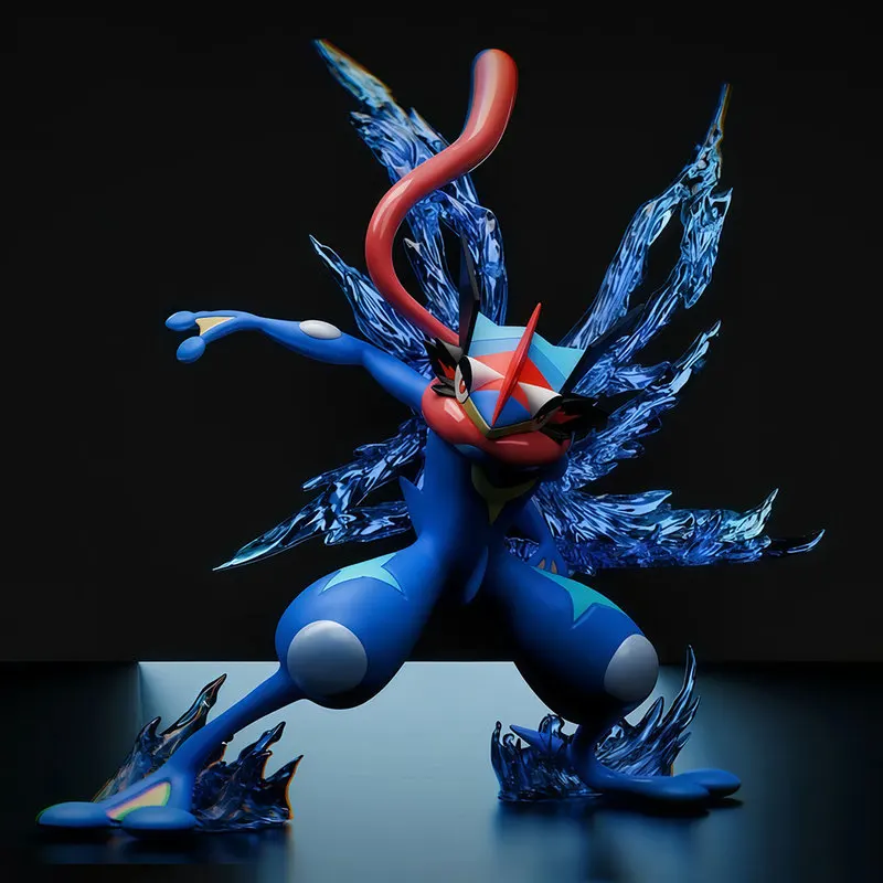 

Greninja Anime Figure 12cm Pokemon Doll Evolution Ash Ketchum Version Ninja Frog Pvc Model Decoration Toy Children Surprise Gift