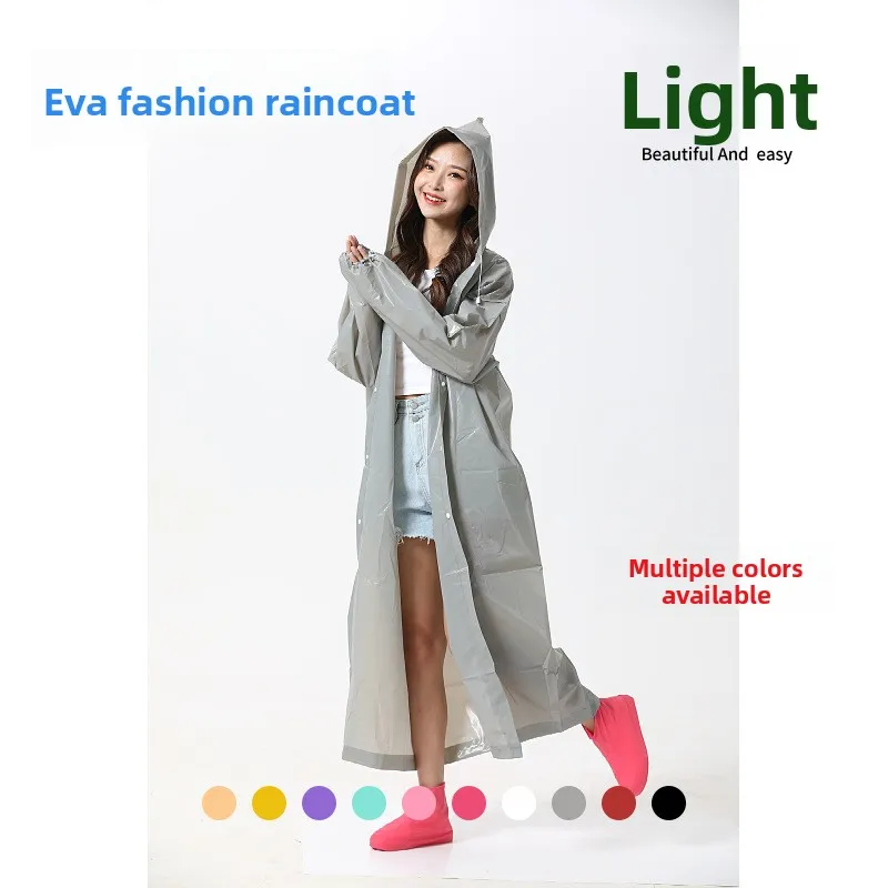 

Non-disposable raincoat for adultsPEVARaincoat for Men and Women, Lightweight Outdoor Hiking, Plus Size, Thickened Raincoat