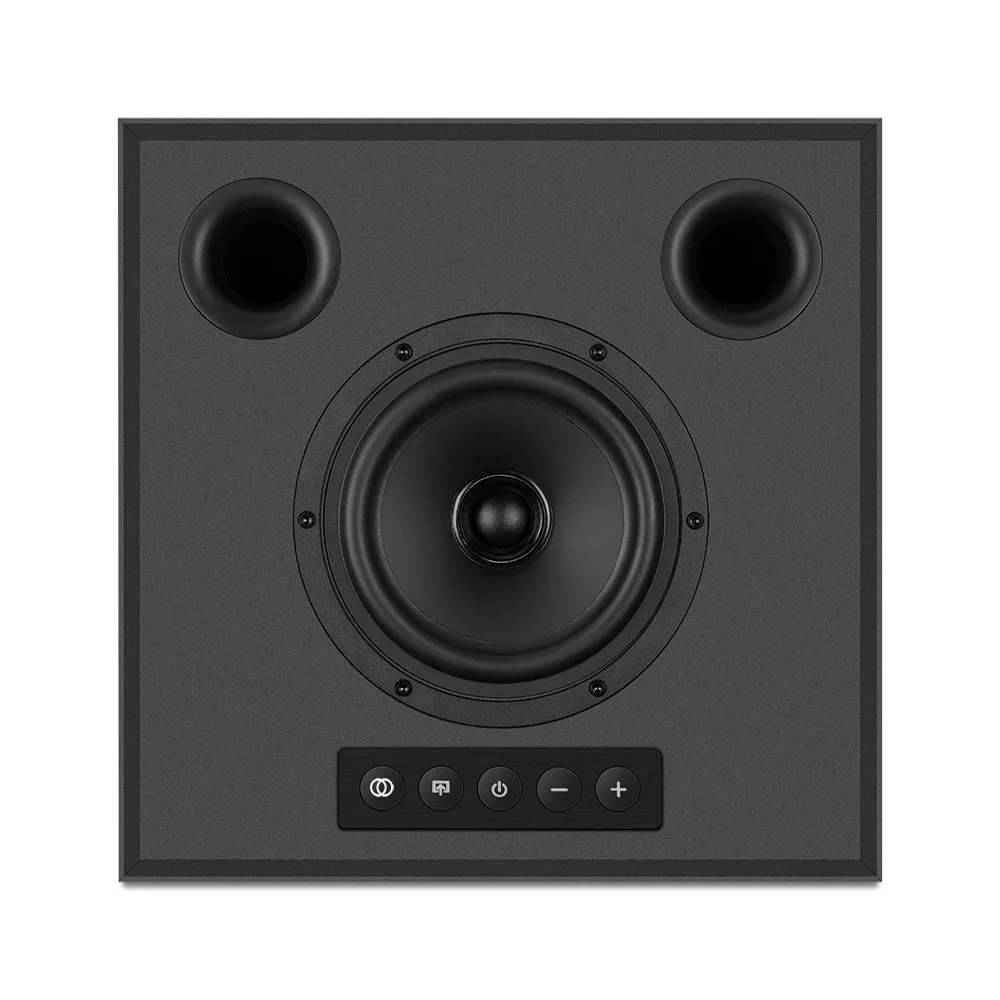 2023 Shenzhen Factory Hot Sale Wireless Speaker BT Speaker Black Frosted Shell with Black Mesh Cover Home Theater Machine