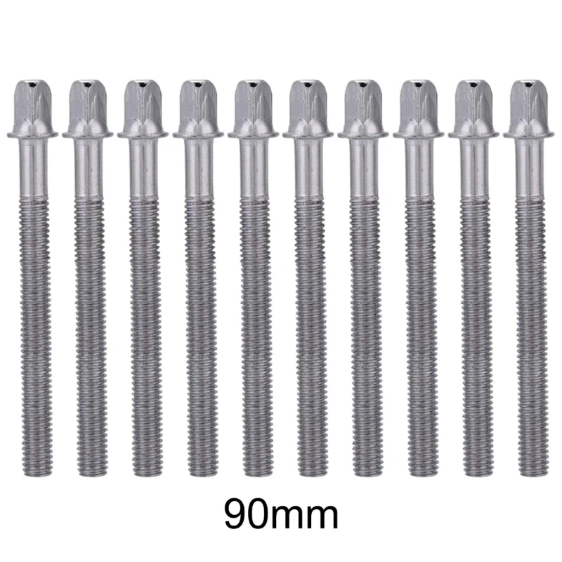 10Pcs Drum Tension Rods Screws Metal Drum Tight Screws Replacement Drum Blot A2UF