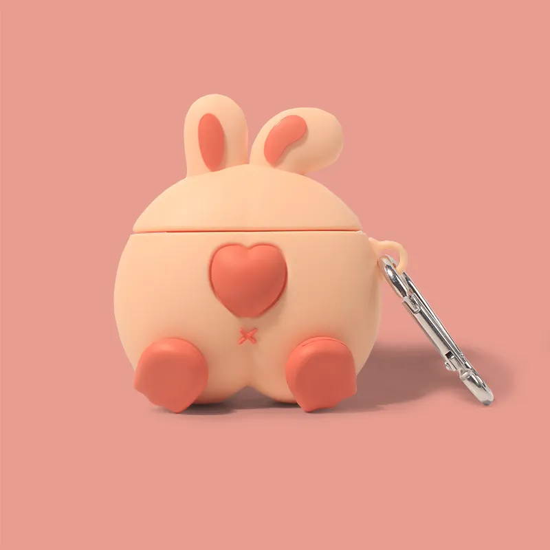 

Cute Bunny Earphone Case for Airpods Pro2 Pro for Airpods 1 2 3 4th Generation Silicone Protective Cover To Prevent Falling