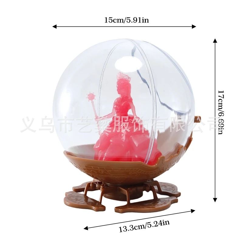 Glowing Witch Popcorn Bucket Ornament Pink Desktop Figurine For Home Table Decor, Spooky Halloween Centerpiece Gift For Teens