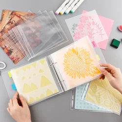 20-50pcs/Set Cookie Stencil Plastic Storage Binder 6x6