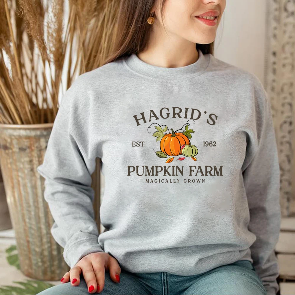 Hagrid\'s Pumpkin Patch Sweatshirt Fall Halloween Hoodie Thanksgiving Sweater Halloween Shirts Unisex Long Sleeves Sweatshirts