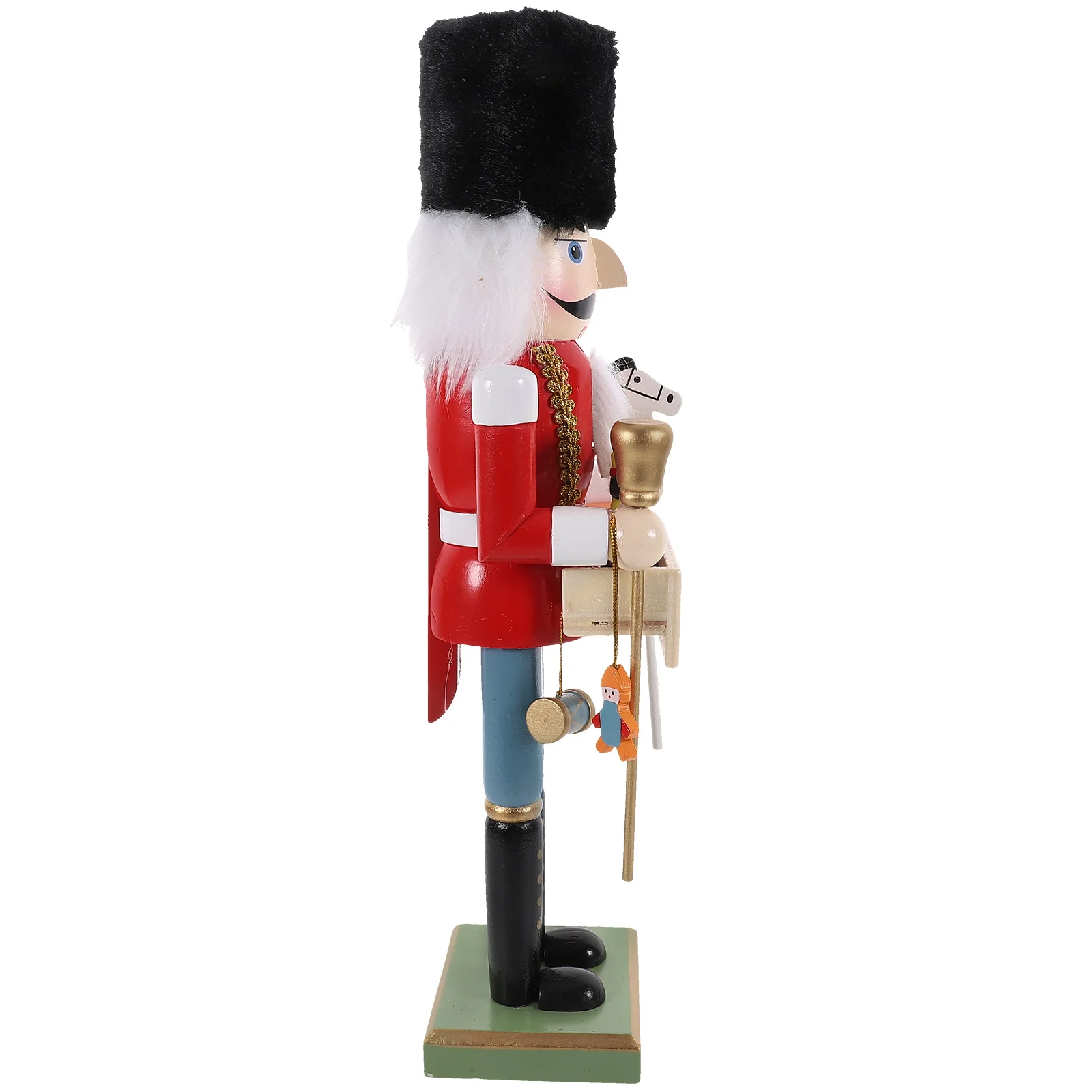 

Exquisite Christmas Nutcracker Figure Realistic Design Sturdy Holiday Decor for Living Room Bedroom Desktop Festival Decoration