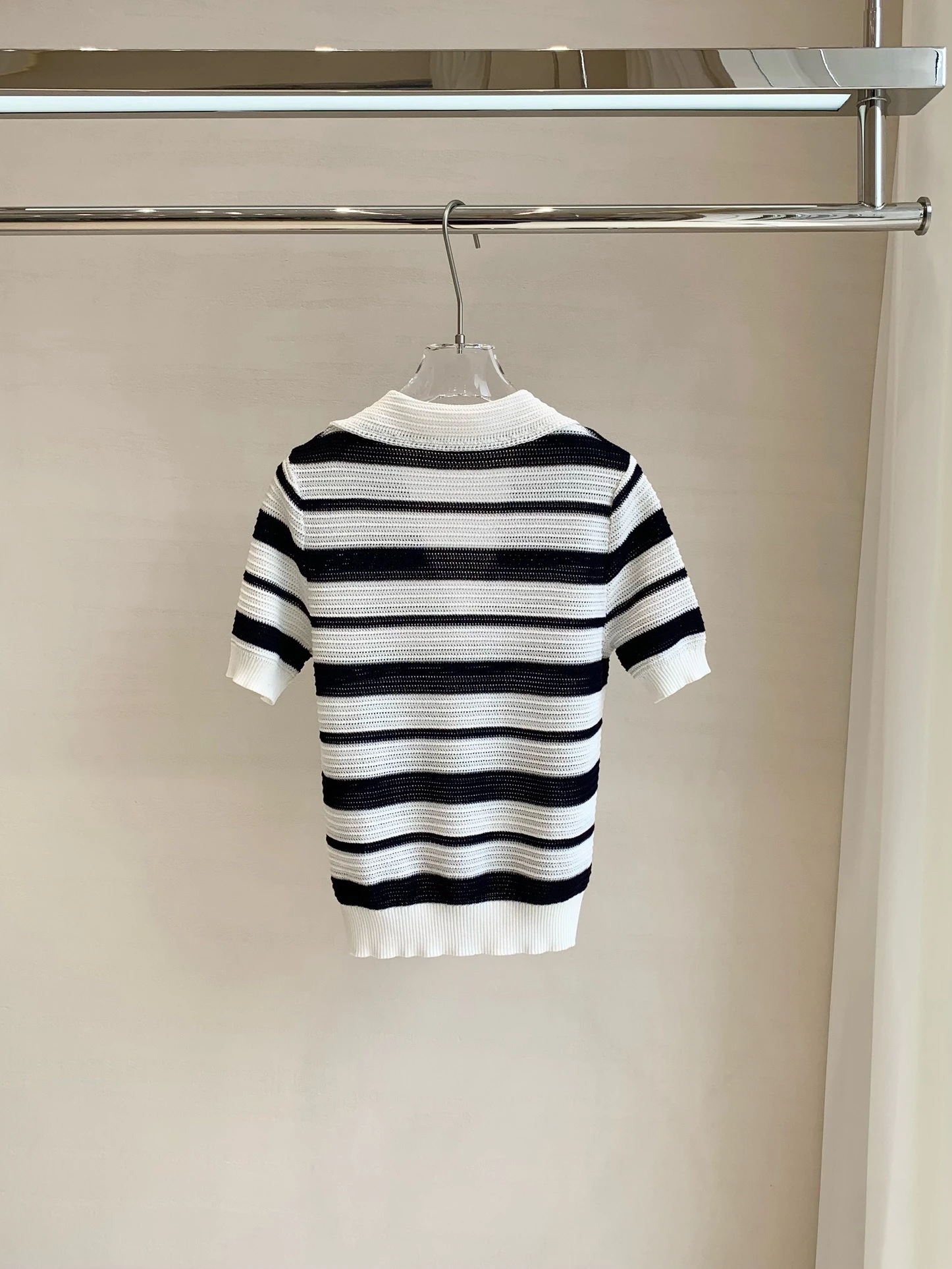 Ele Cómoda mujer rayas irt ort Sve Top de punto Simple viaje versátil Sli verano camiseta