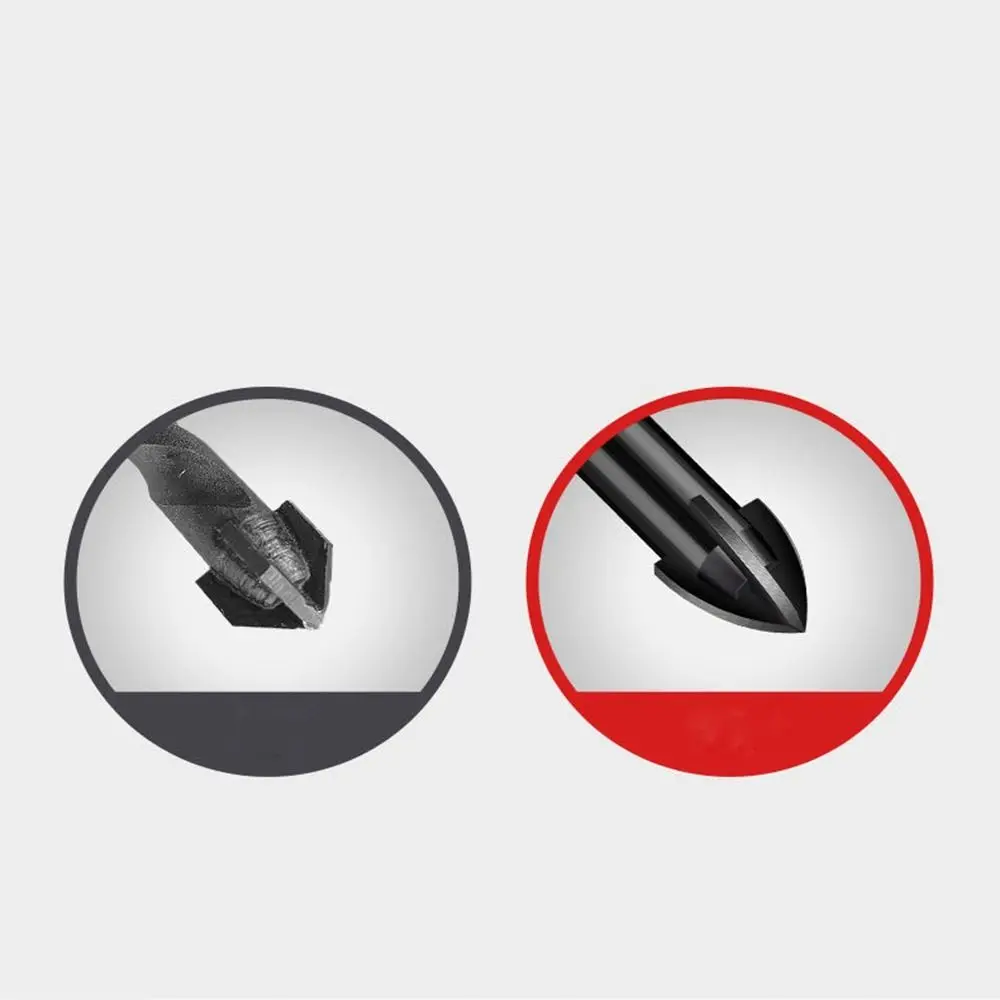

New 3/4/5/6/8/10/12mm Cross Hex Tile Black Multifunctional Hole Opener Triangle Drill Bit Glass Ceramic Concrete