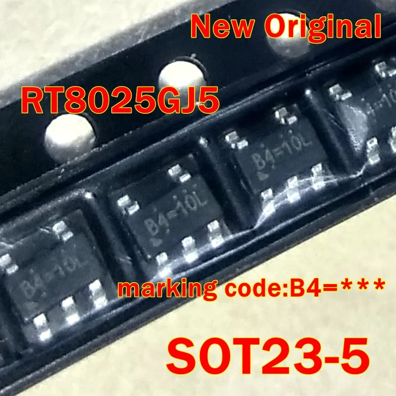 

1Pcs to 100Pcs Rt8025Gj5 Sot23-5 New Original Marking Code:B4=*** High Efficiency Pwm Step-Down Dc/Dc Converter