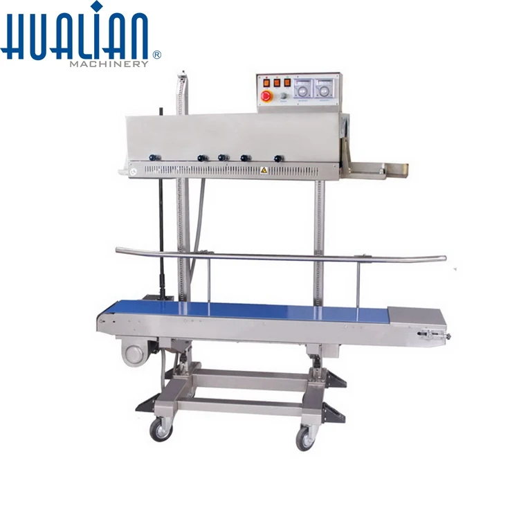 

FR-1370LD Hualian Вертикальная машина для запечатывания пластиковых пакетов с тяжелым подогревом и подогревом для пищевых продуктов