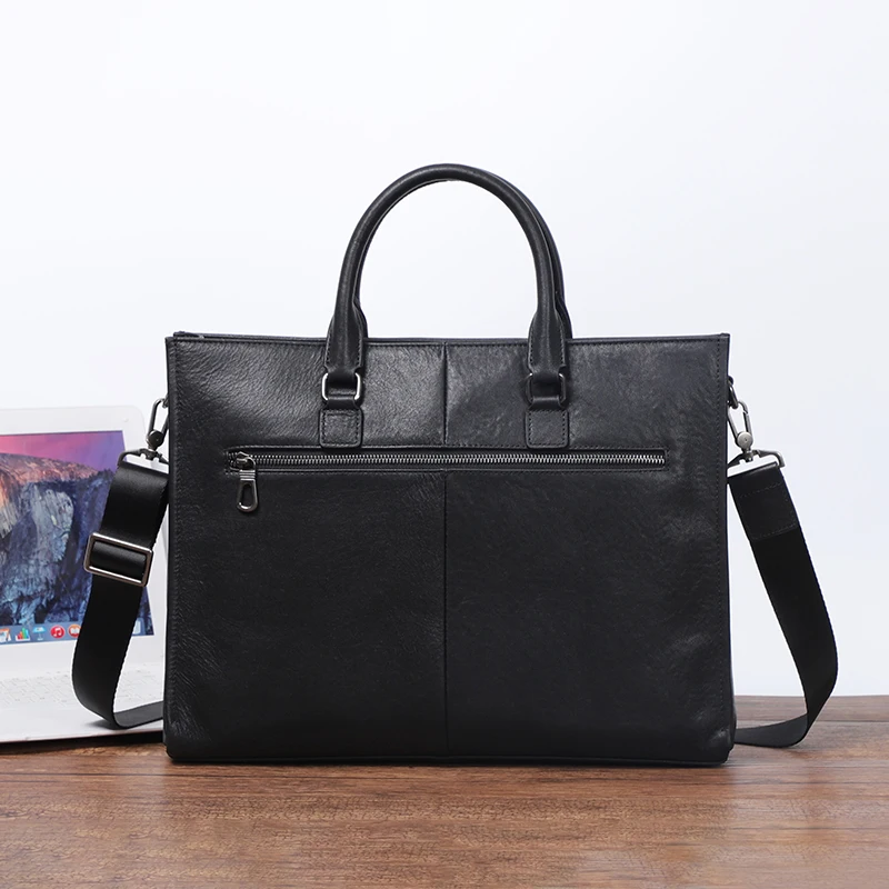 جديد عادية رجال الأعمال حقيبة يد الرجال حقيبة كتف جلدية حقيقية الذكور حقائب الكتف المكتبية حقائب اليد Bolso Hombre #3