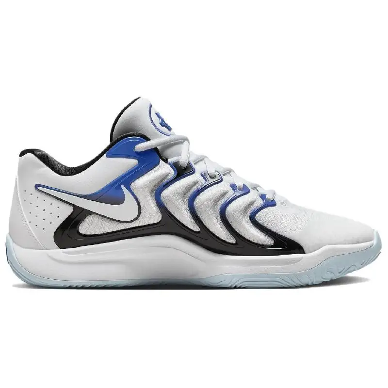 Nike KD 17 Basketball Men Low-top Blue/Ashen Slate/Black/Pale Ivory/Sesame Sneakers shoes FJ9488-100 With Original Box