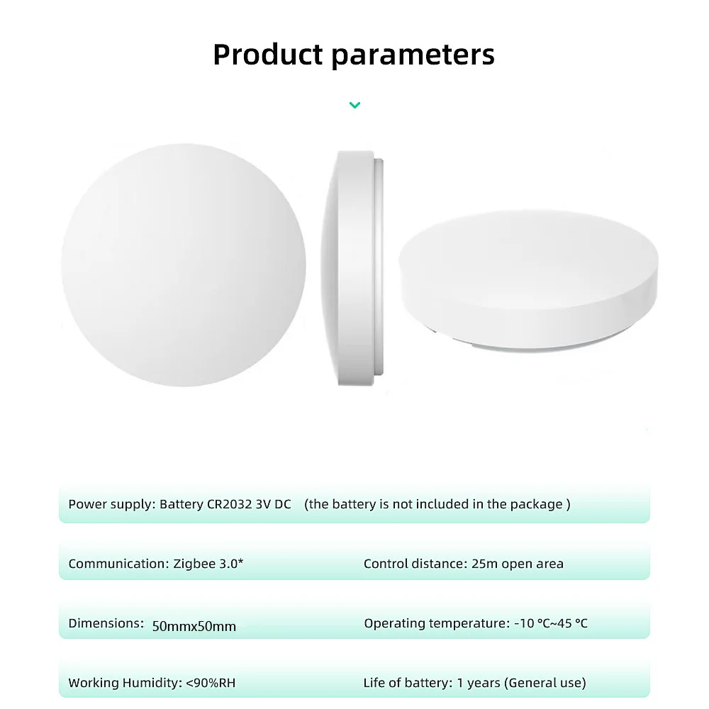 Zigbee One Click ฉากสวิทช์ Tuya ปุ่มฉากแผงสมาร์ทสุ่มสติกเกอร์ Drop Light Artifact