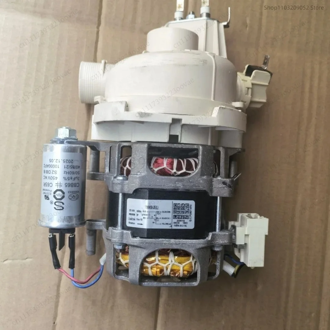 Circulation Heating Pump Motor Assembly YXW50-2E for Dishwasher, Replacement Part