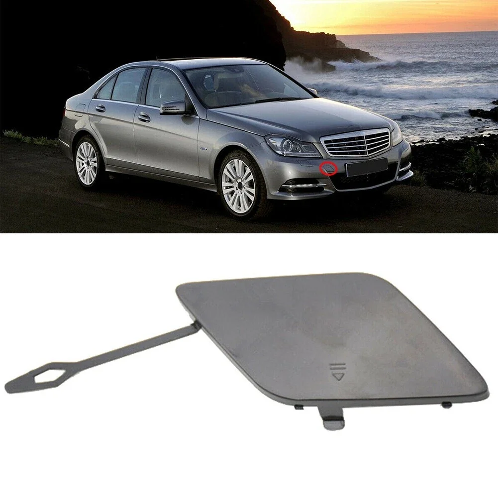 For Mercedes W204 C300 C350 2011 2012 OE Replacement Part Number 2048850426 Tow Hook Cover Cap Front Bumper Primed