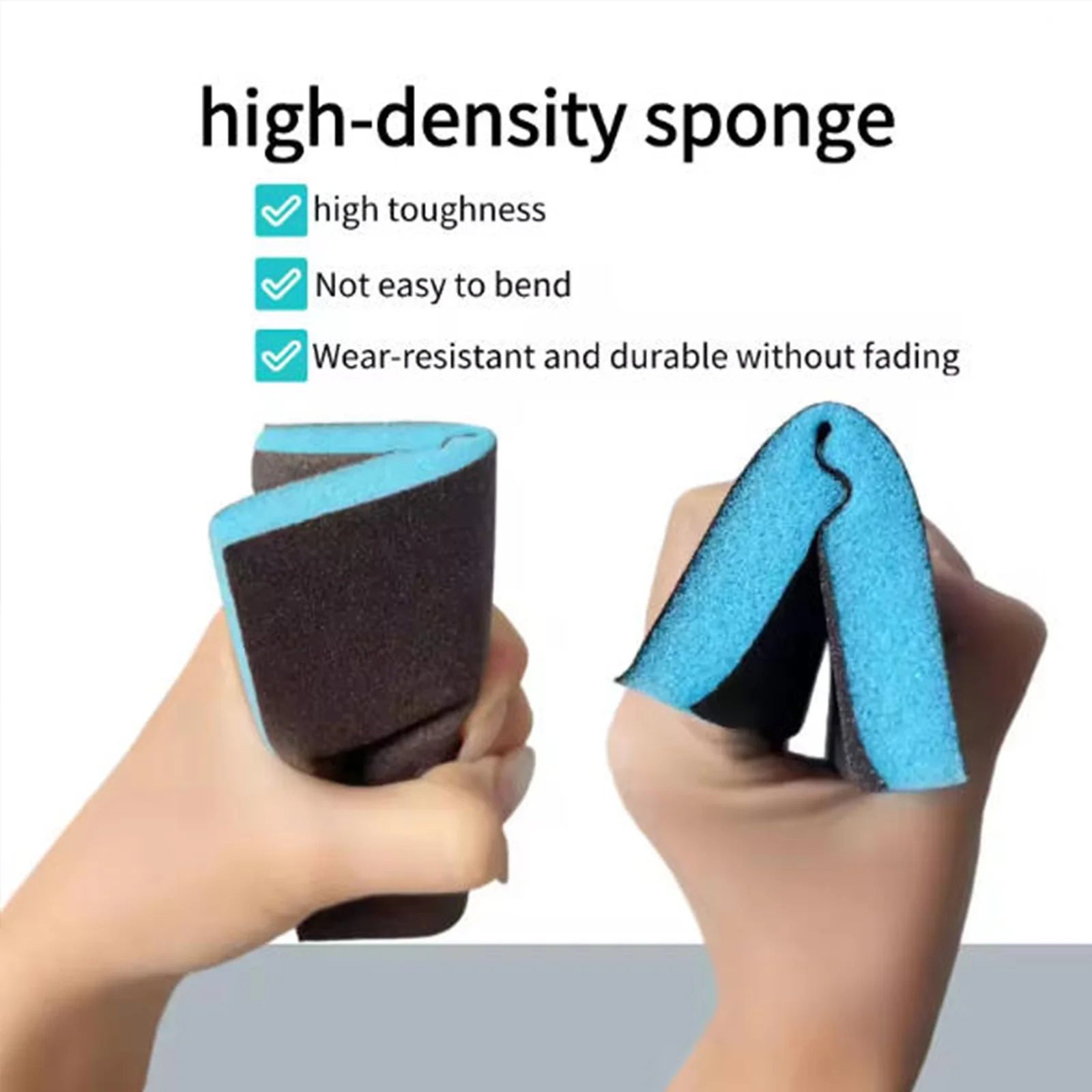 Sanding Sponge 60-800 Grit Washable and Reusable Wet Dry Sanding Blocks for Wood Metal Glass Furniture Paint 118*98*13mm