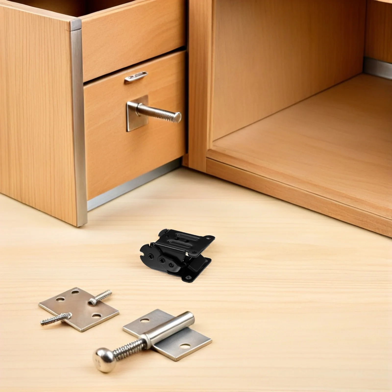 

4Pcs Hidden Folding Table Hinges Heavy Duty Self Locking Adjustable Angle Bracket Space Saving Furniture Hardware for Workbench