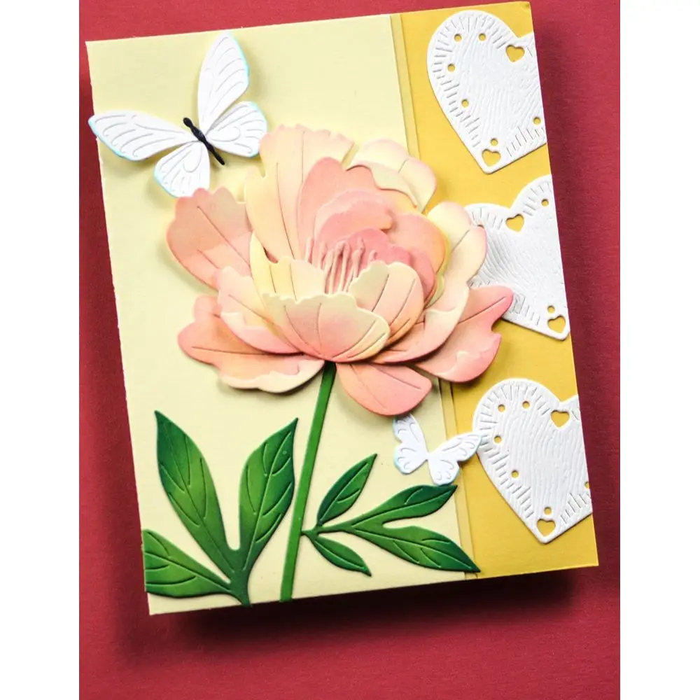 Craft Clearance Peony Bloom Metal Cutting Dies DIY Scrapbook Embossed Handcraft Paper Album Template Supplies 2025 March